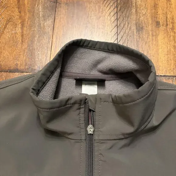 Patagonia Jacket Mens Large Green Softshell Fleece Lined Full Zip Hiking Walking - Picture 7 of 14